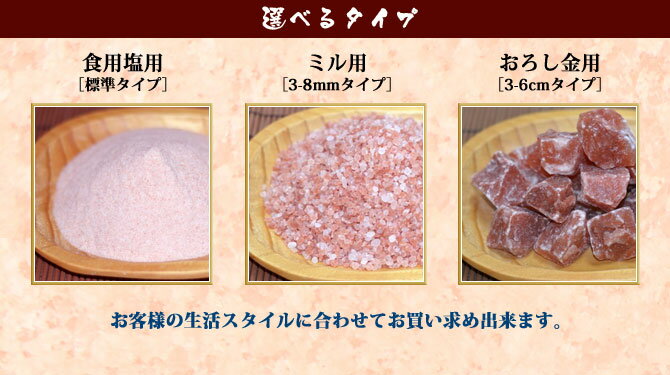 超人気新品 岩塩 ヒマラヤ岩塩 食用ピンク岩塩標準タイプ 1kg×5袋